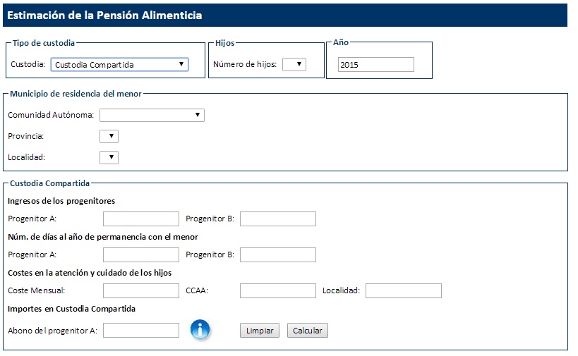 TABLAS DE PENSIONES DE ALIMENTOS 